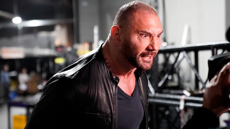 Dave Bautista looking mean