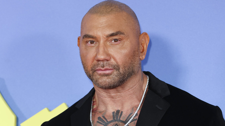 Dave Bautista looking mysterious