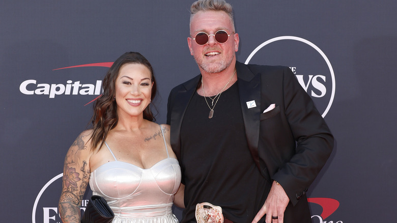 Samantha McAfee and Pat McAfee attend The 2023 ESPY Awards at Dolby Theatre on July 12, 2023 in Hollywood, California