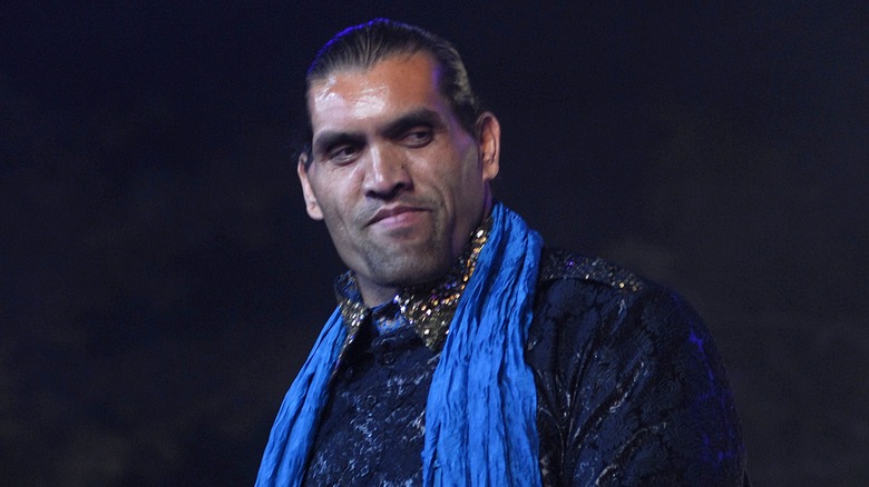 The Great Khali smiling