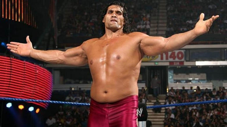 The Great Khali posing