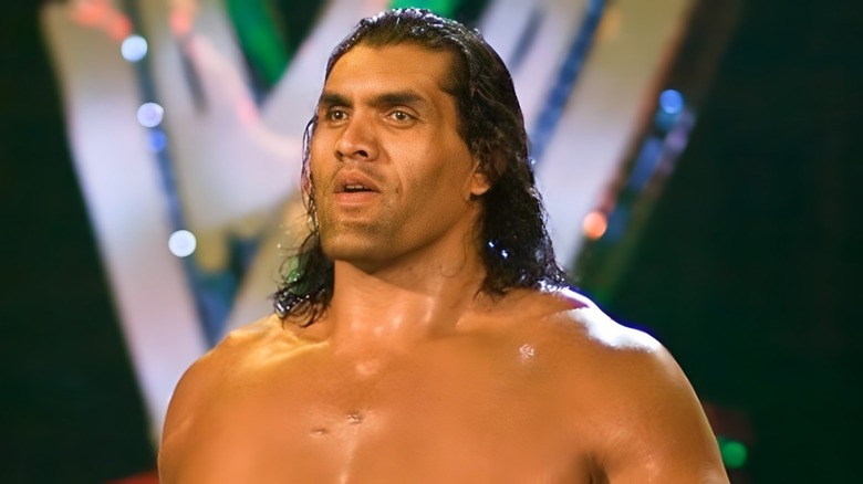 The Great Khali smiling