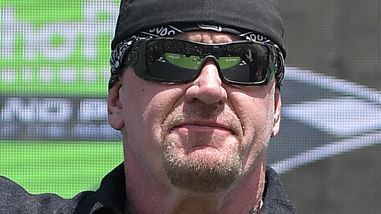 The Undertaker smiling