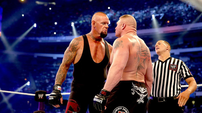 The Undertaker and Brock Lesnar at WWE WrestleMania 30