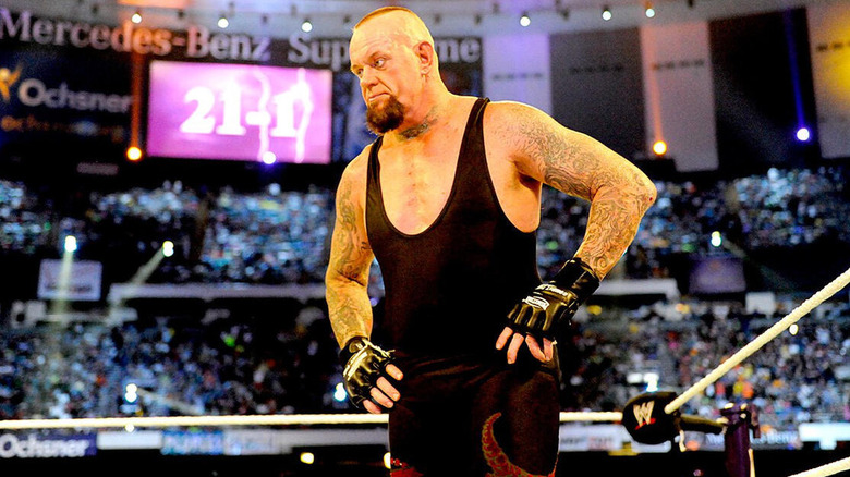 The Undertaker after his loss at WWE WrestleMania 30