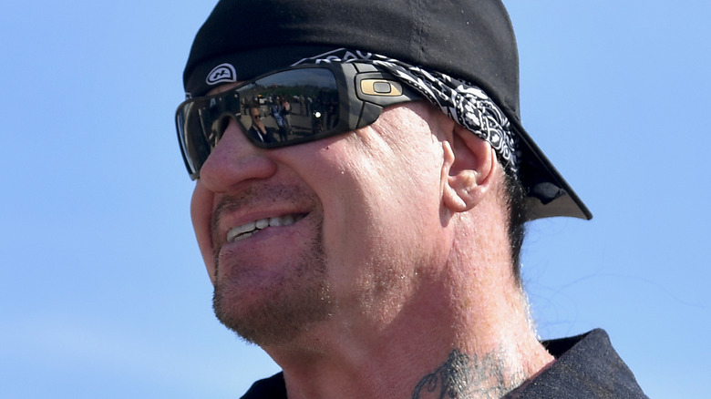 The Undertaker smiles