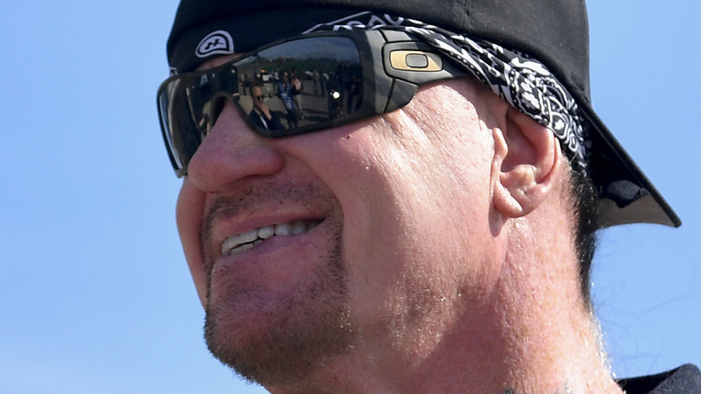 The Undertaker smiling sunglasses