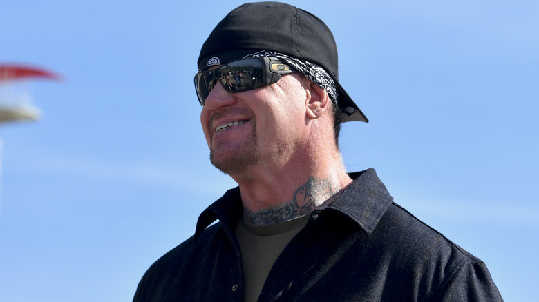 The Undertaker smiling