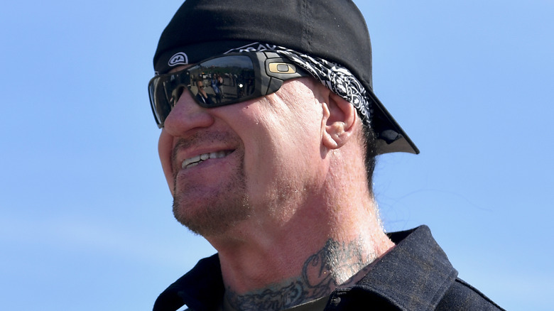 Undertaker smiling