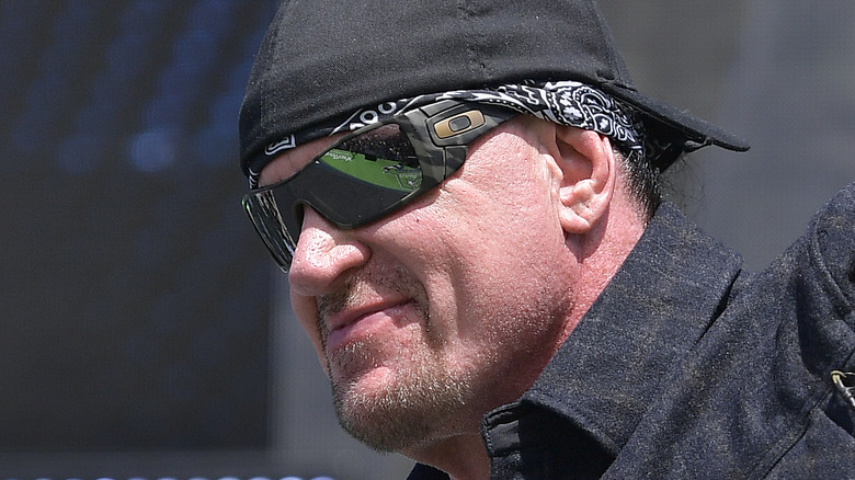 The Undertaker smiling