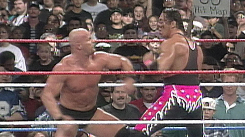 Stone Cold fights Bret Hart at 1997 Royal Rumble