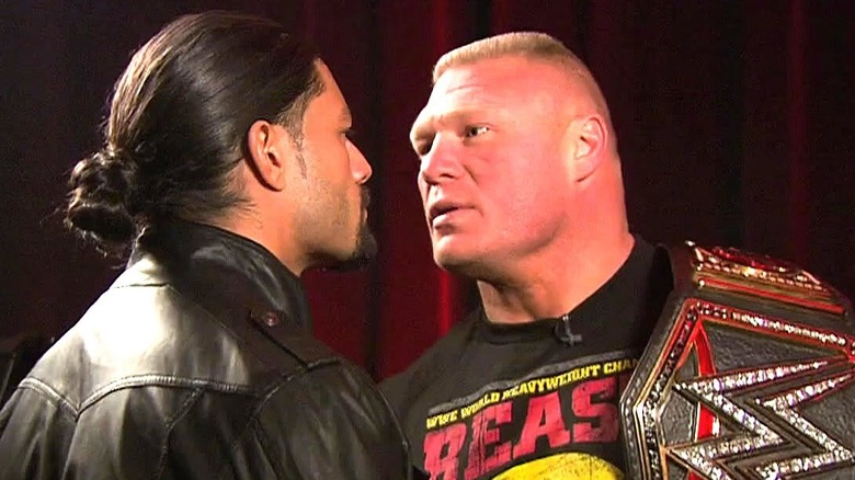 Roman/Brock Face to Face
