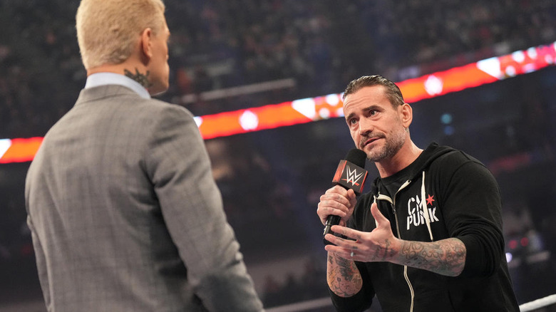 CM Punk talking to Cody Rhodes