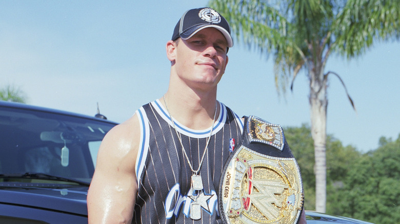 John Cena at his home on August 17, 2005 in Land O' Lakes, Florida.