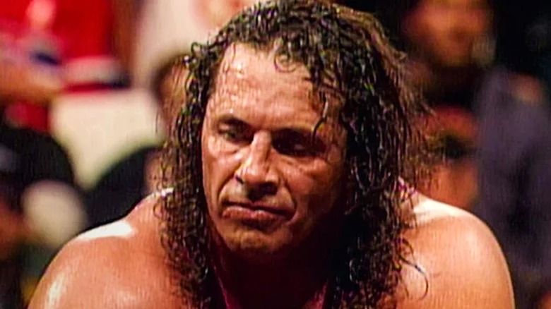 Bret Hart looks disgusted.