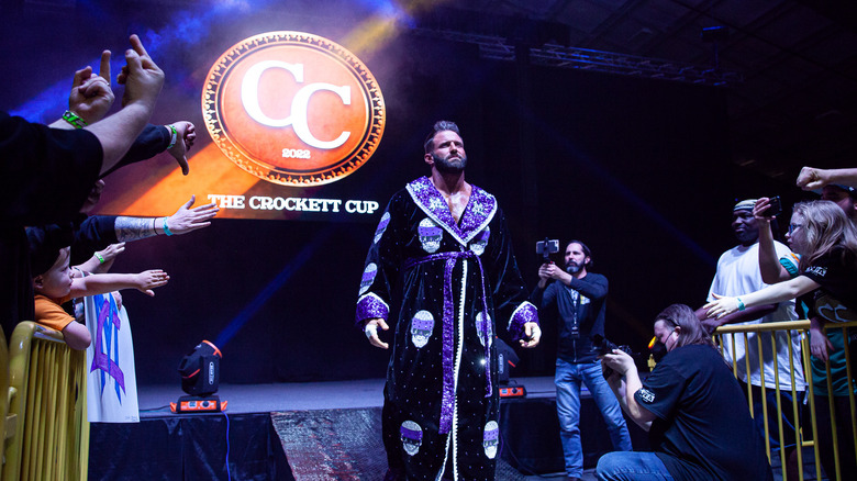 Matt Cardona before NWA match with Tyrus