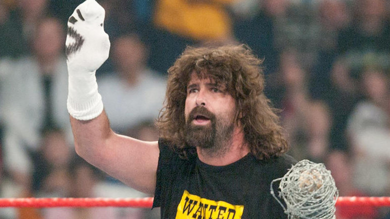 Mick Foley in ring as Cactus Jack
