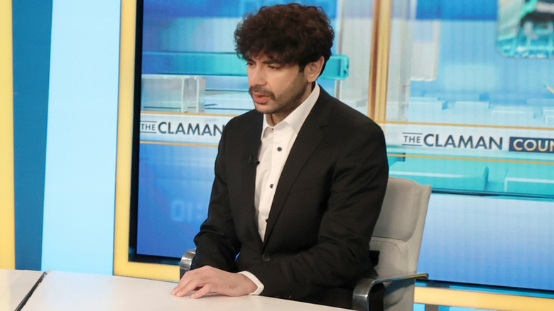 Tony Khan as a guest on The Claman Countdown