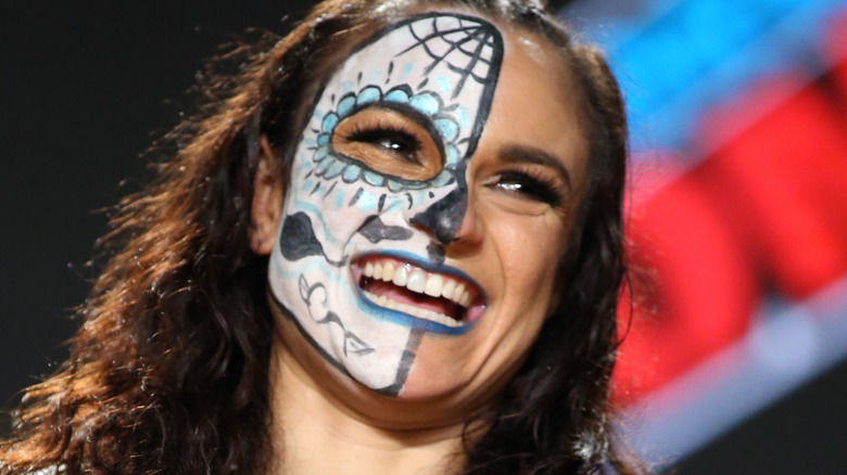 Thunder Rosa smiling