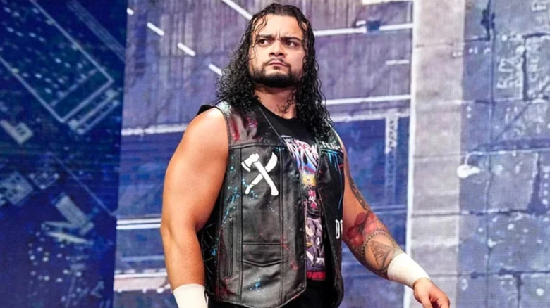 Mike Santana wearing a leather vest