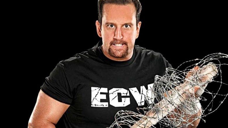 Tommy Dreamer during a promotional shoot for WWECW