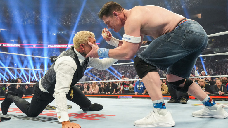 John Cena attacks Cody Rhodes