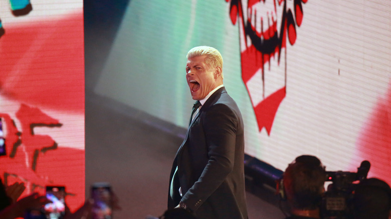 Cody Rhodes during his WWE entrance