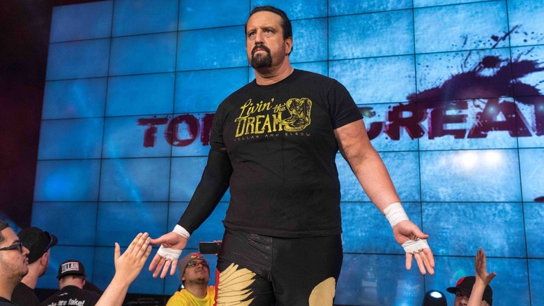 Tommy Dreamer walking to the ring