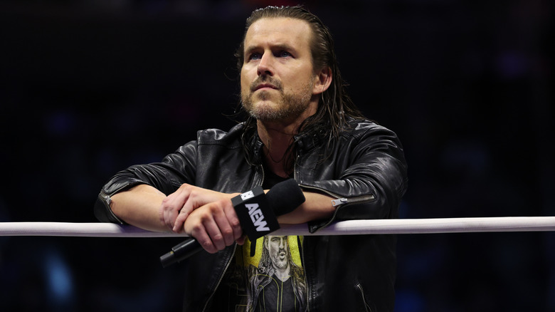 Adam Cole looking pensive