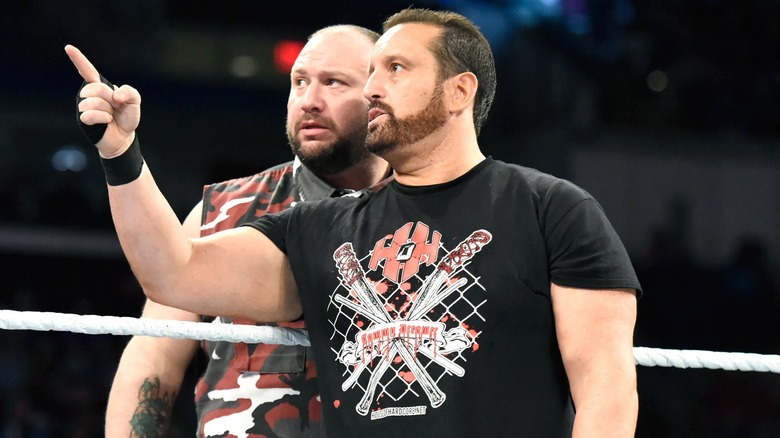 Tommy Dreamer in the ring with Bubba Ray Dudley