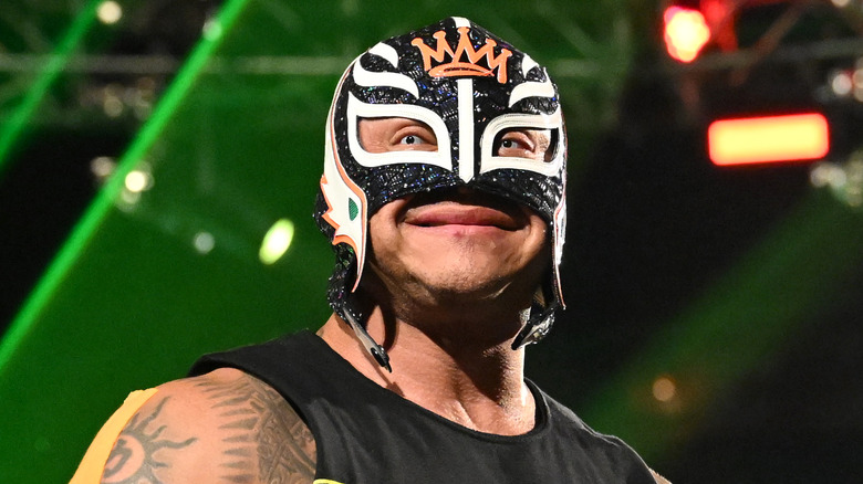 Rey Mysterio smiling