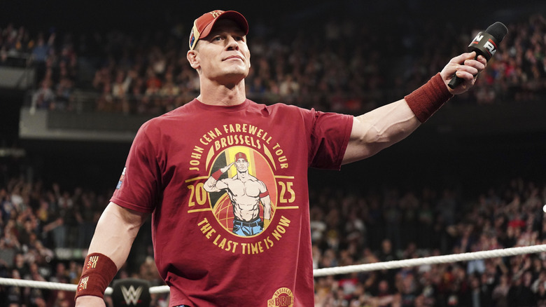 John Cena in the ring on WWE Raw