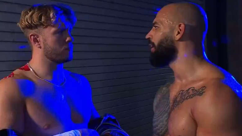 Ricochet and Will Ospreay backstage