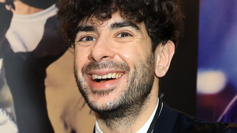 Tony Khan smiling