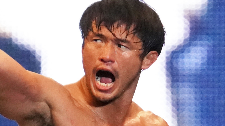 Katsuyori Shibata With His Mouth Open 