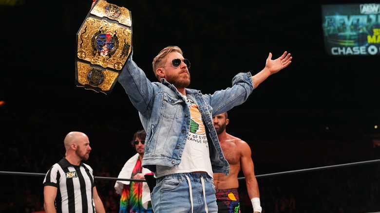 Orange Cassidy with the AEW All-Atlantic Championship