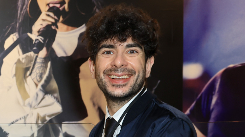 Tony Khan looking quite happy