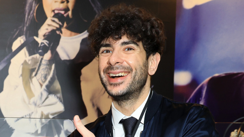 Tony Khan smiling