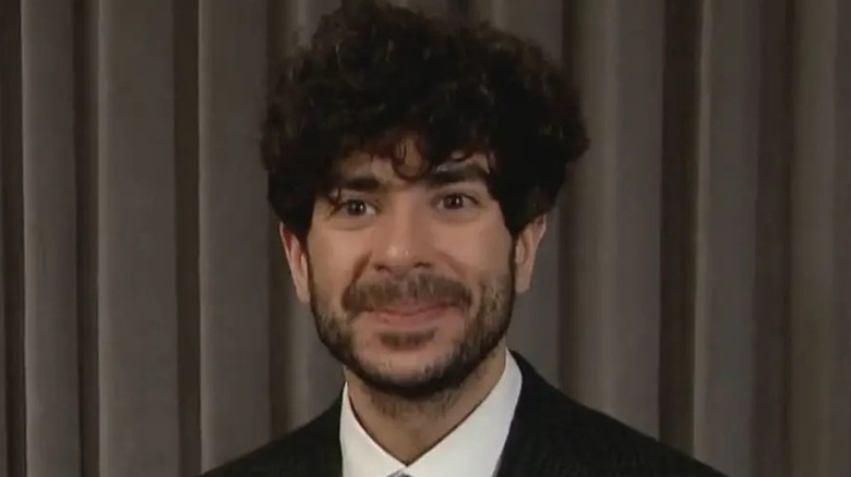 Tony Khan smiling