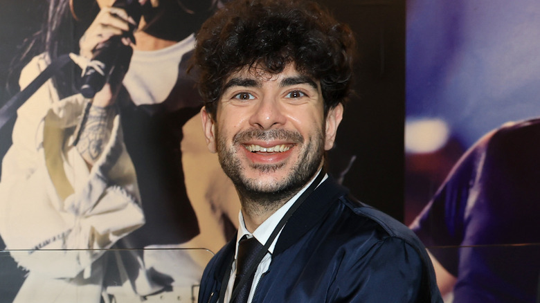 Tony Khan smiling