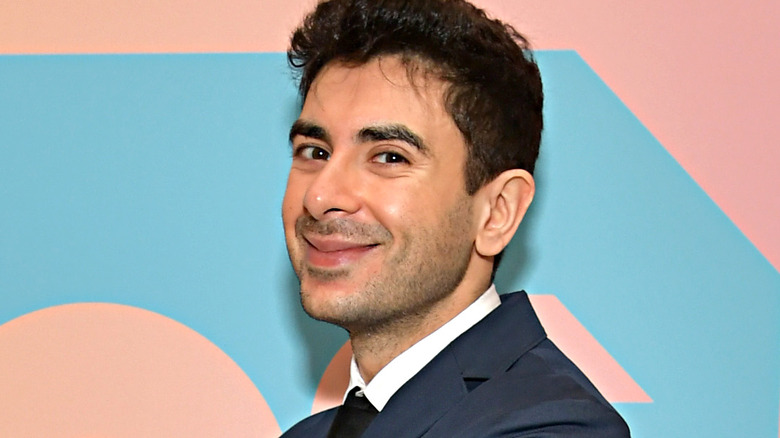 AEW CEO Tony Khan smiling