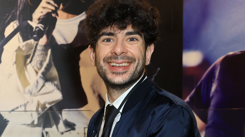 Tony Khan smiling