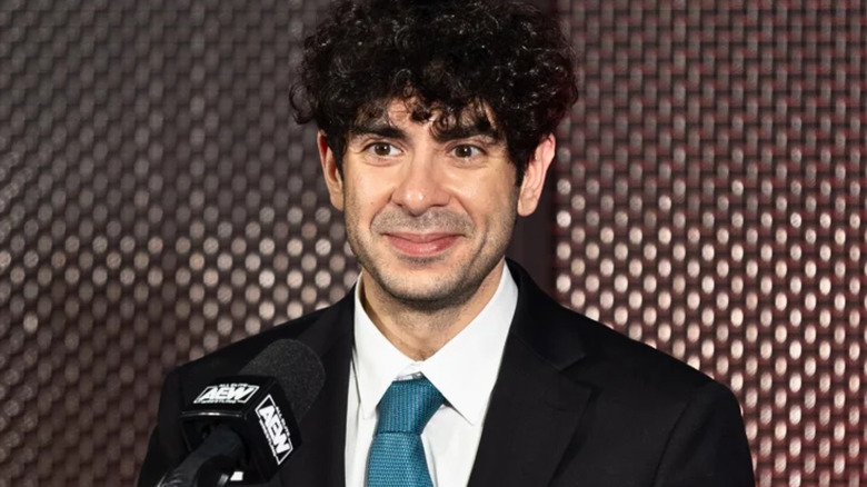 Tony Khan smiling