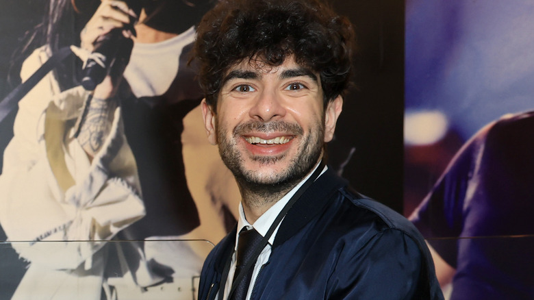 Tony Khan smiling