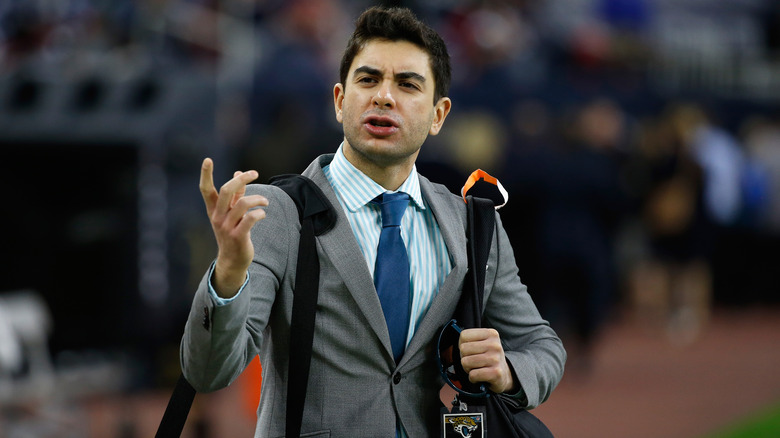 Tony Khan pointing