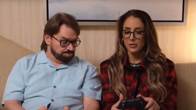 Tony and Britt look at Controller