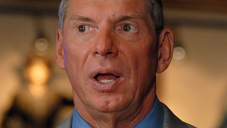 Vince McMahon looking surprised