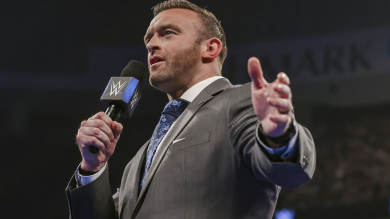 SmackDown General Manager, Nick Aldis announces the CCO of WWE, Paul 