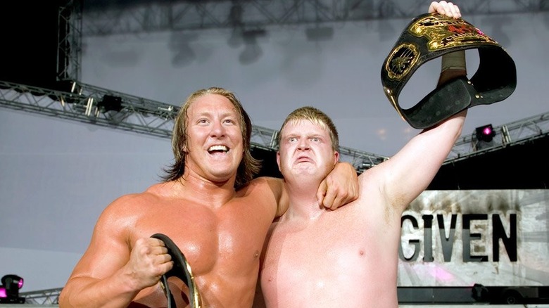 Lance Cade and Trevor Murdoch as tag-team champions