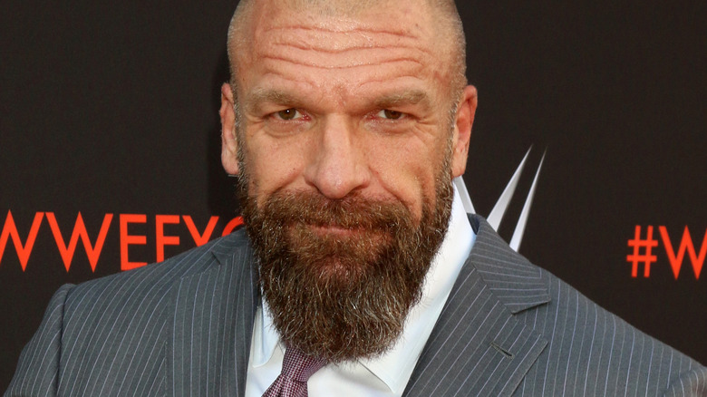 Triple H staring straight